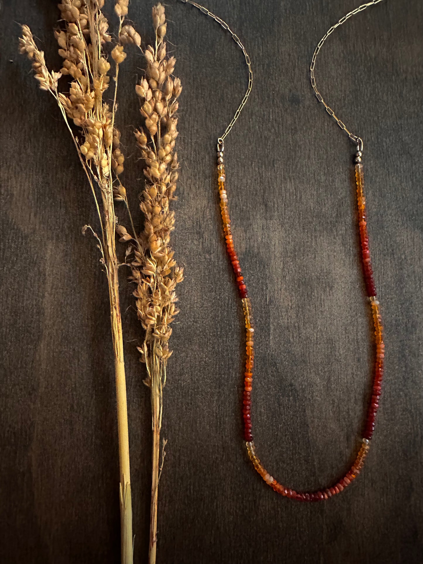 Fire Opal Layering Necklace