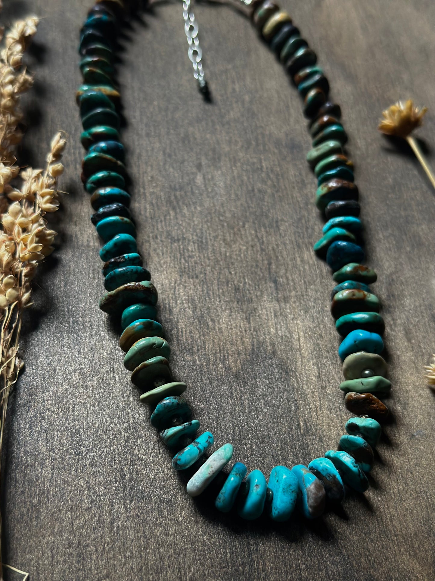 Turquoise Chip Necklace