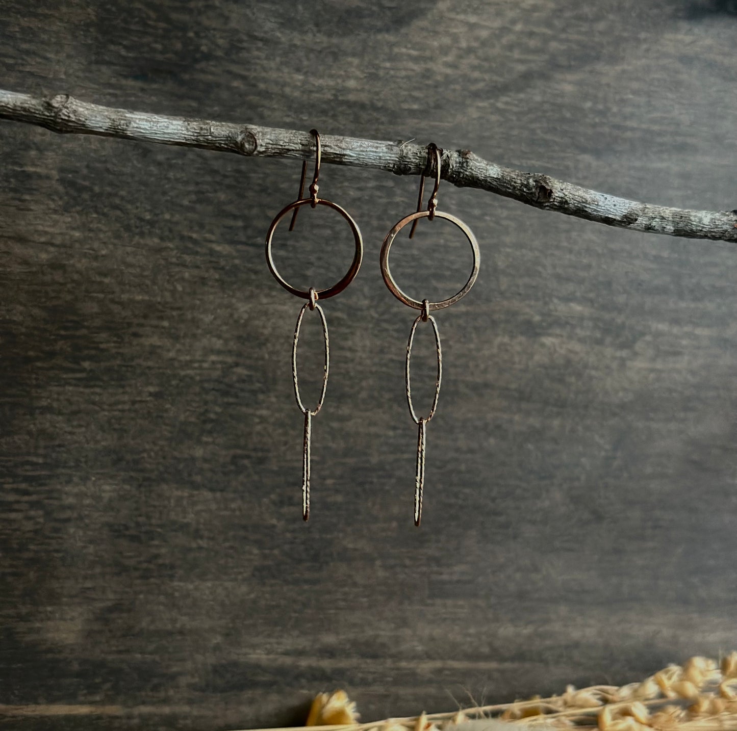 Rose Gold Drop Earrings