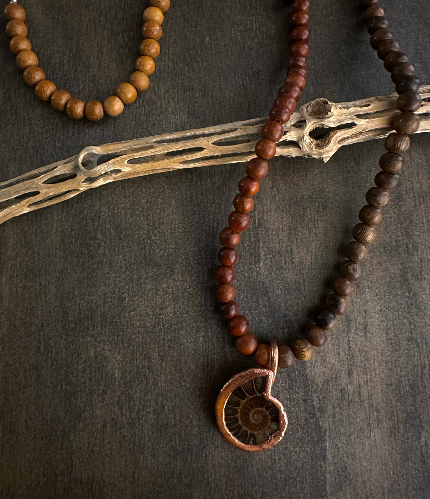 Electroformed Ammonite Necklace