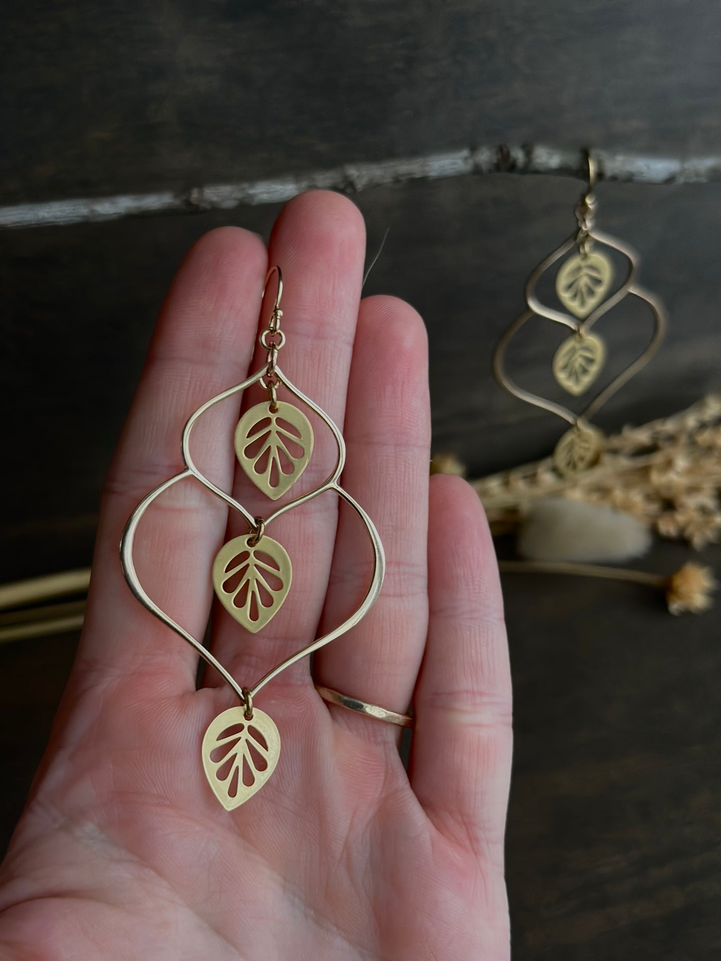 Lotus Droplet Earrings