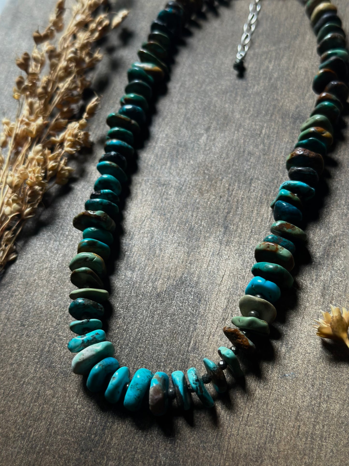 Turquoise Chip Necklace