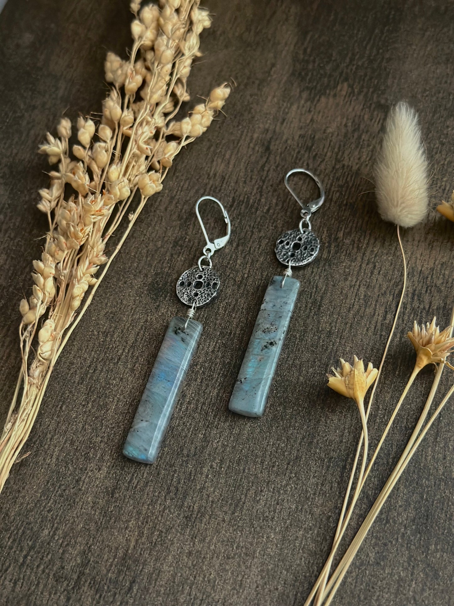 Labradorite Relic Earrings
