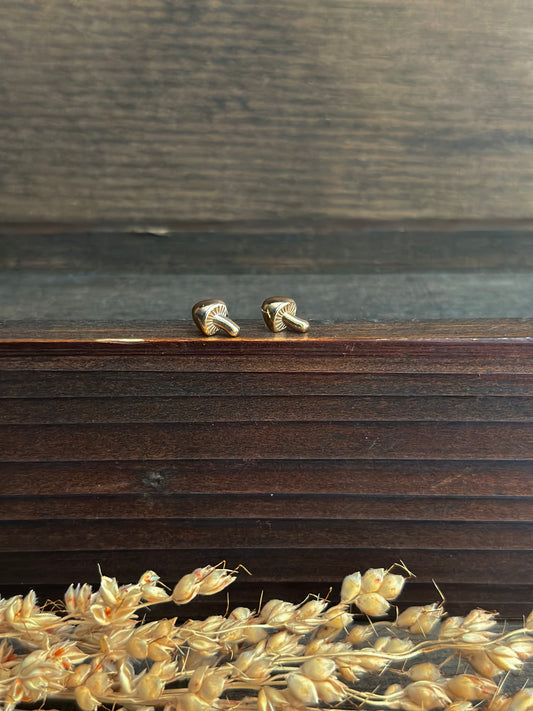 Mini Mushroom Stud Earrings