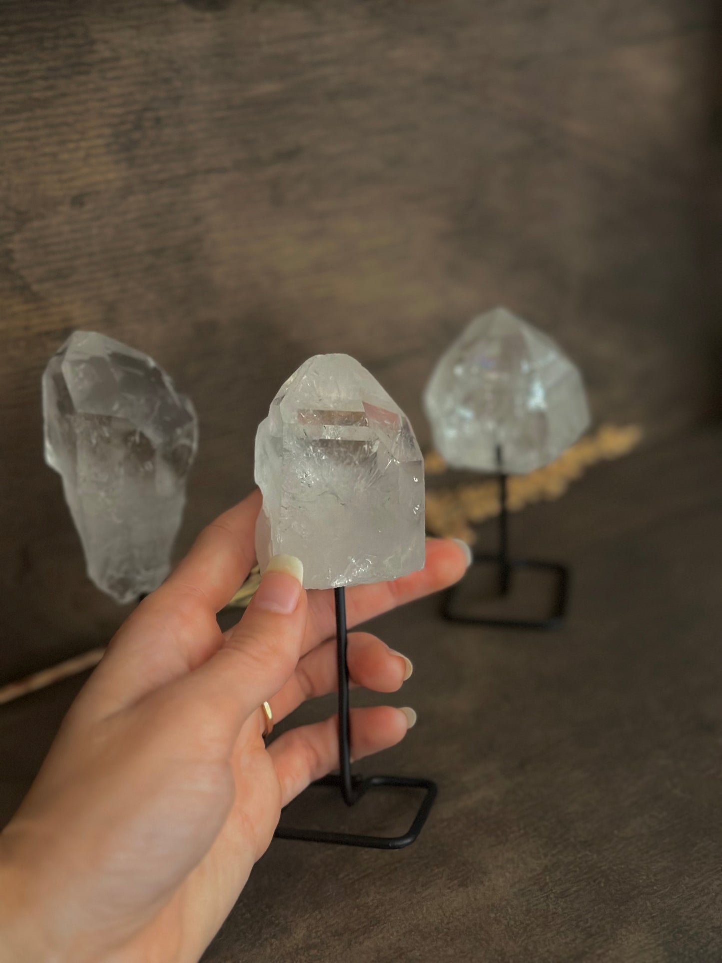 Quartz Crystal Point Stand