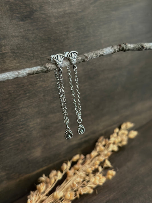 Lotus Swing Earrings