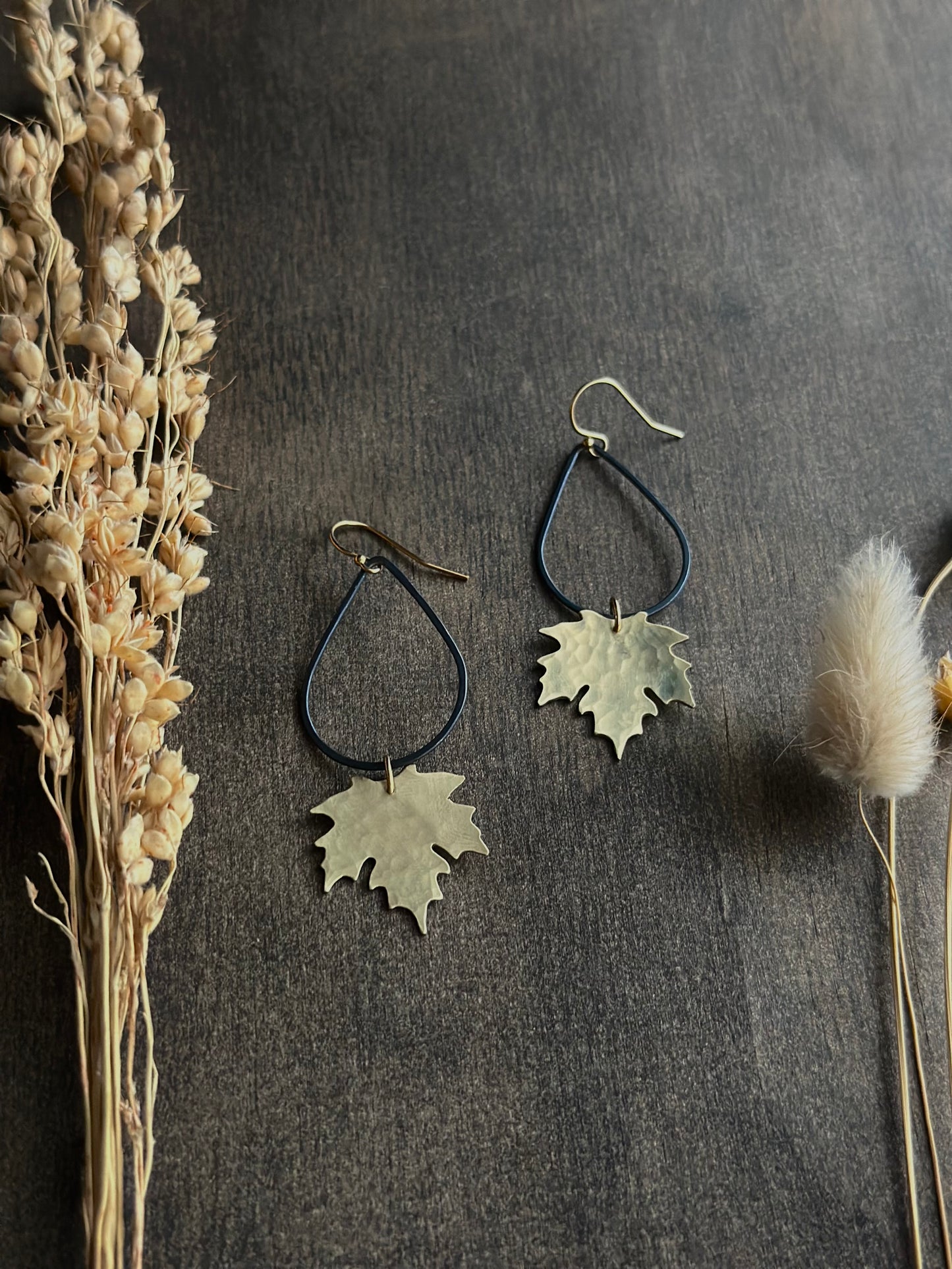 Handsawn Maple Drop Earrings