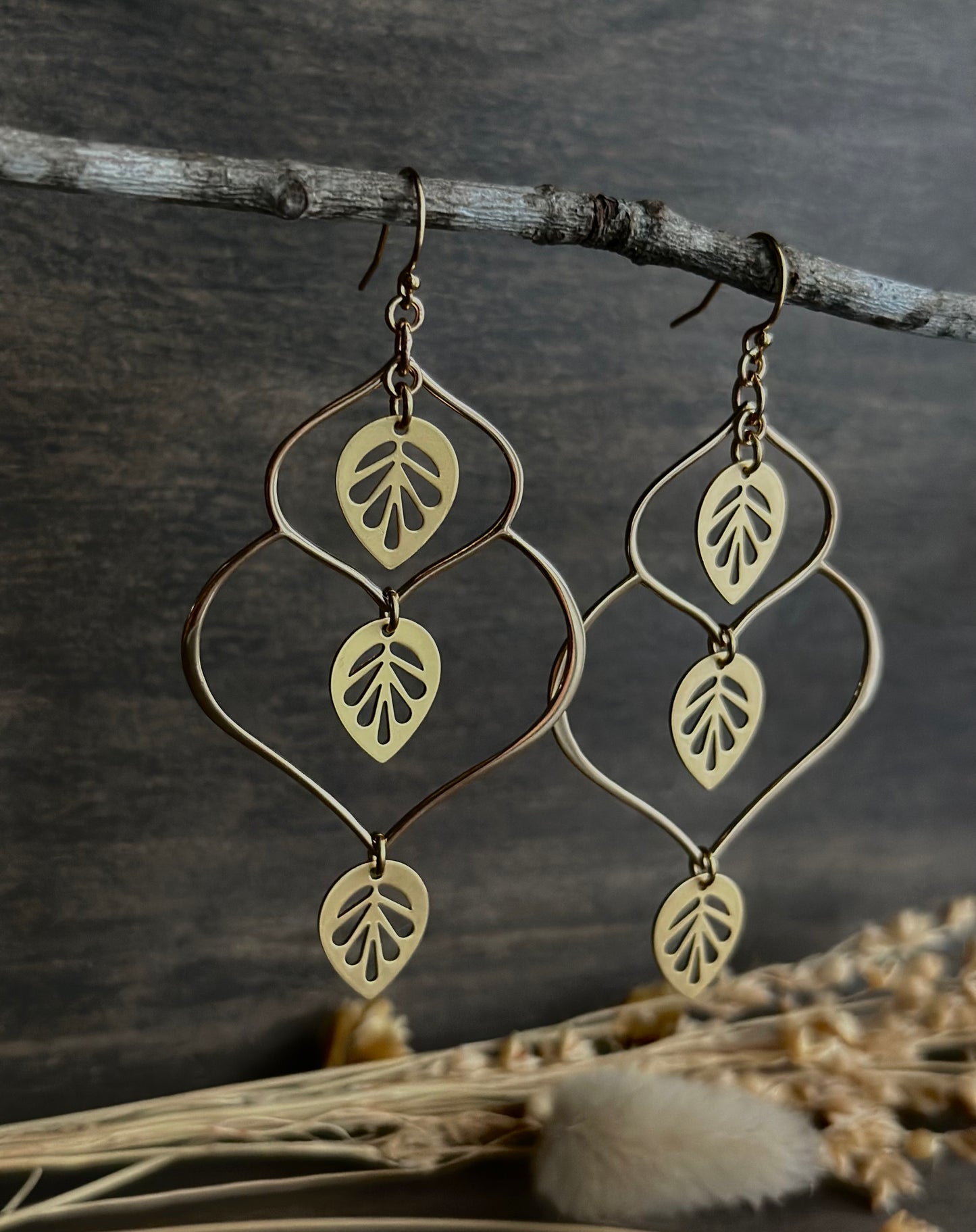 Lotus Droplet Earrings