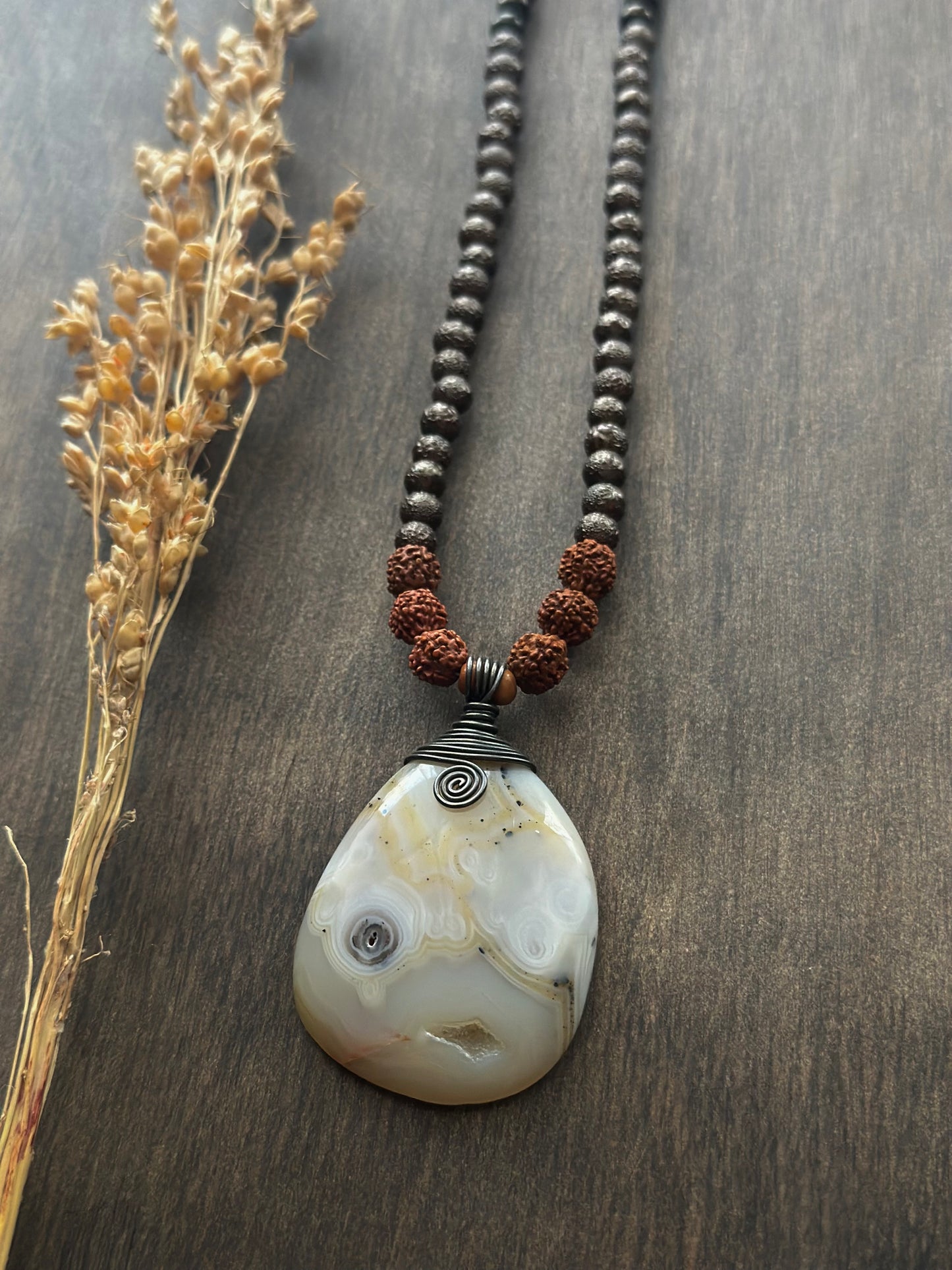 Lace Agate Necklace