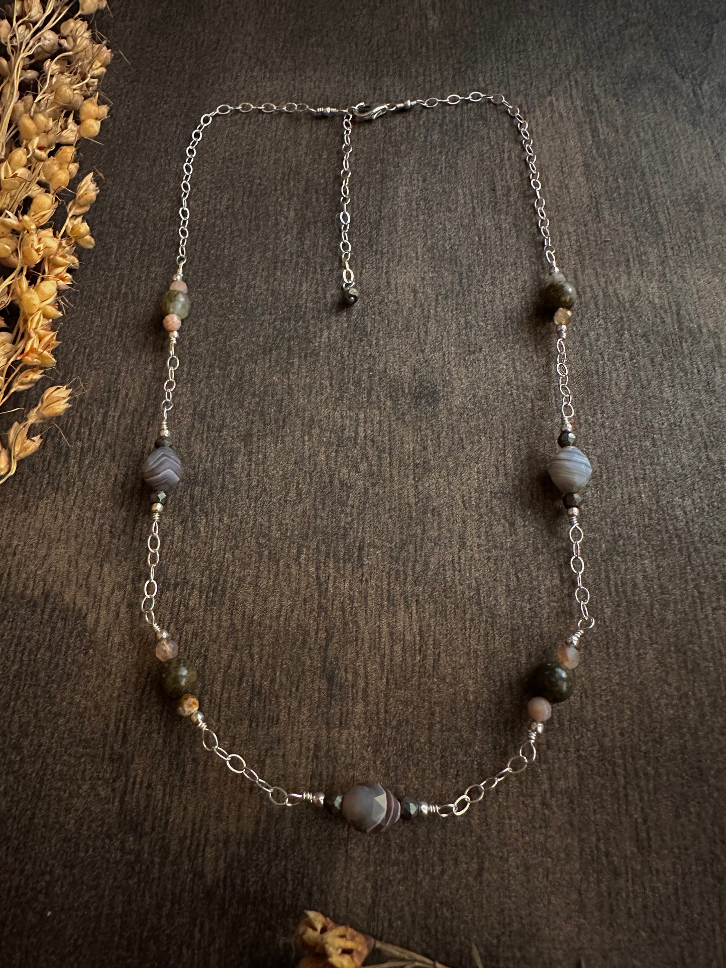 Laguna Lace Agate Necklace