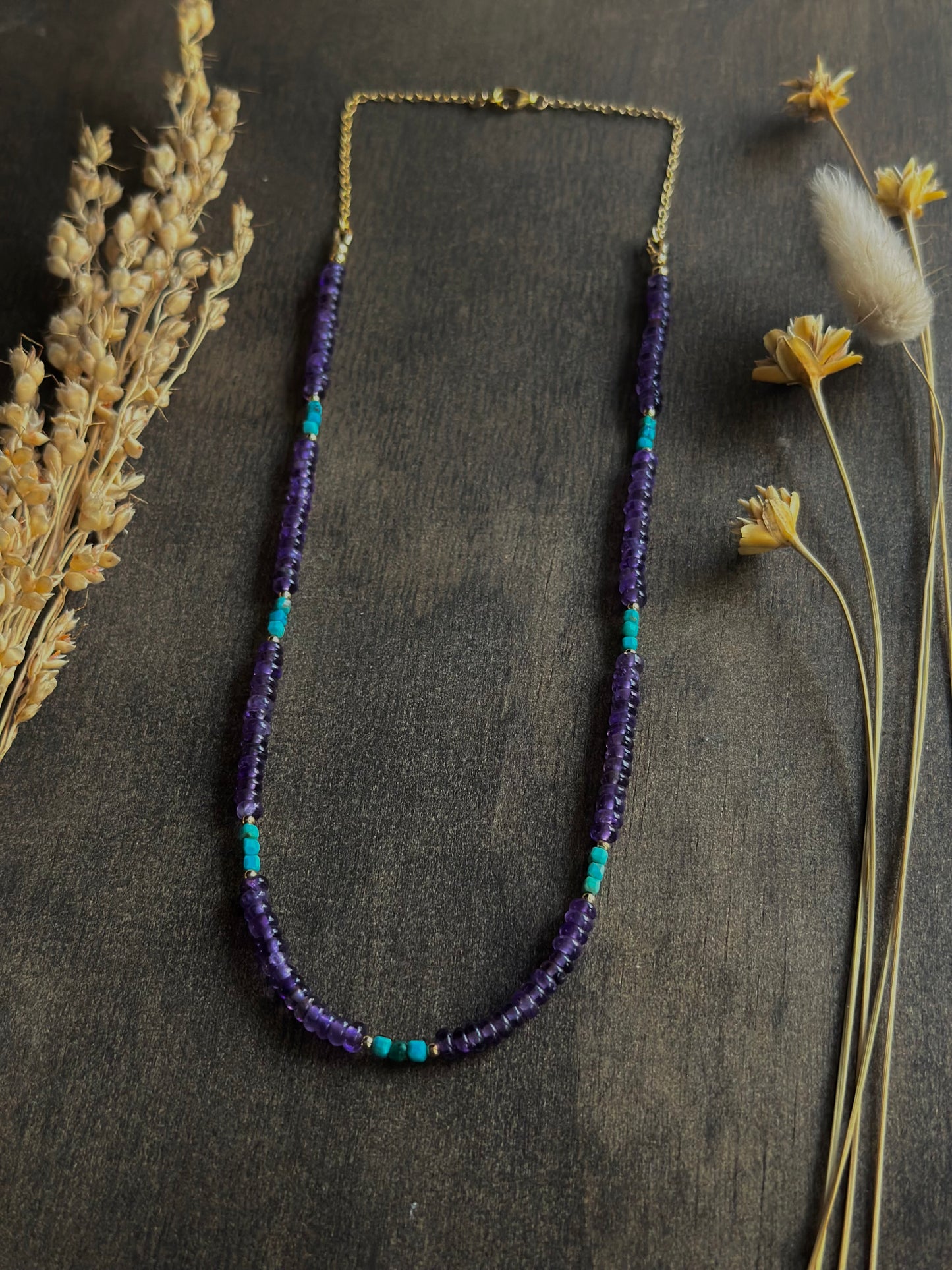 Amethyst & Turquoise Layering Necklace