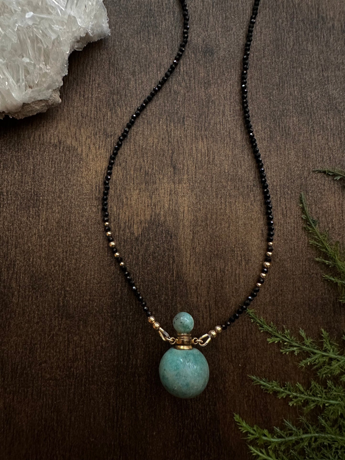 Bottle Necklace - Amazonite