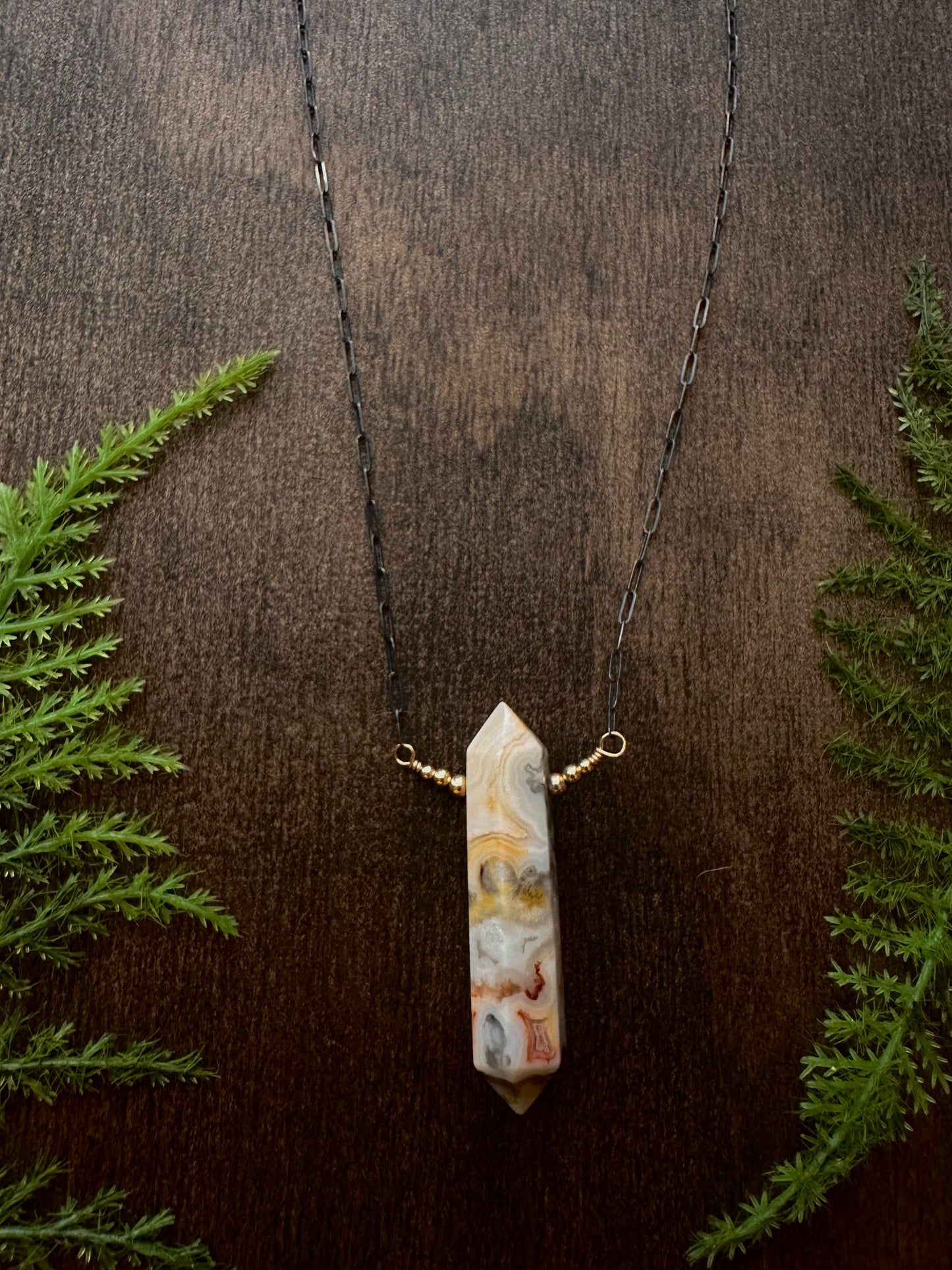 Crazy Lace Agate Necklace