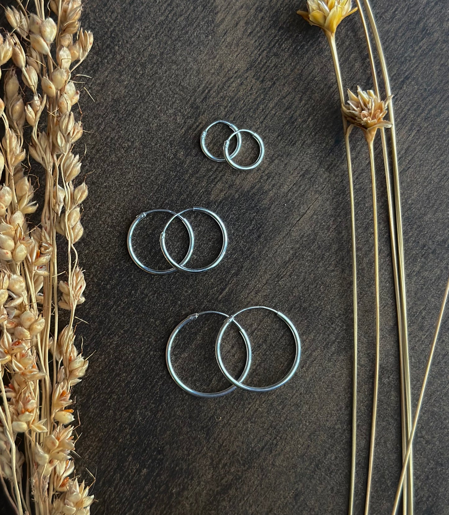 Sterling Silver Endless Hoops