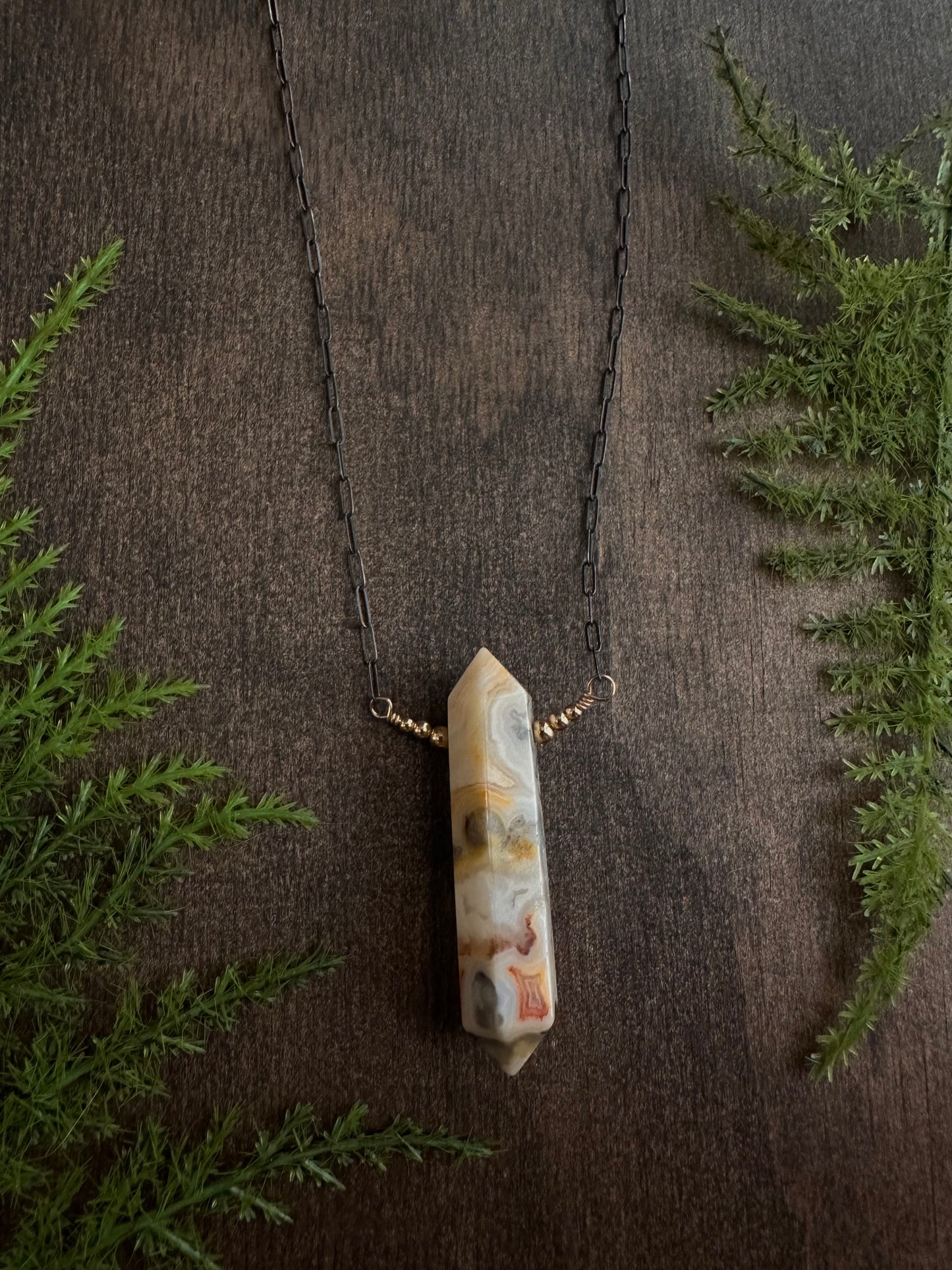 Crazy Lace Agate Necklace