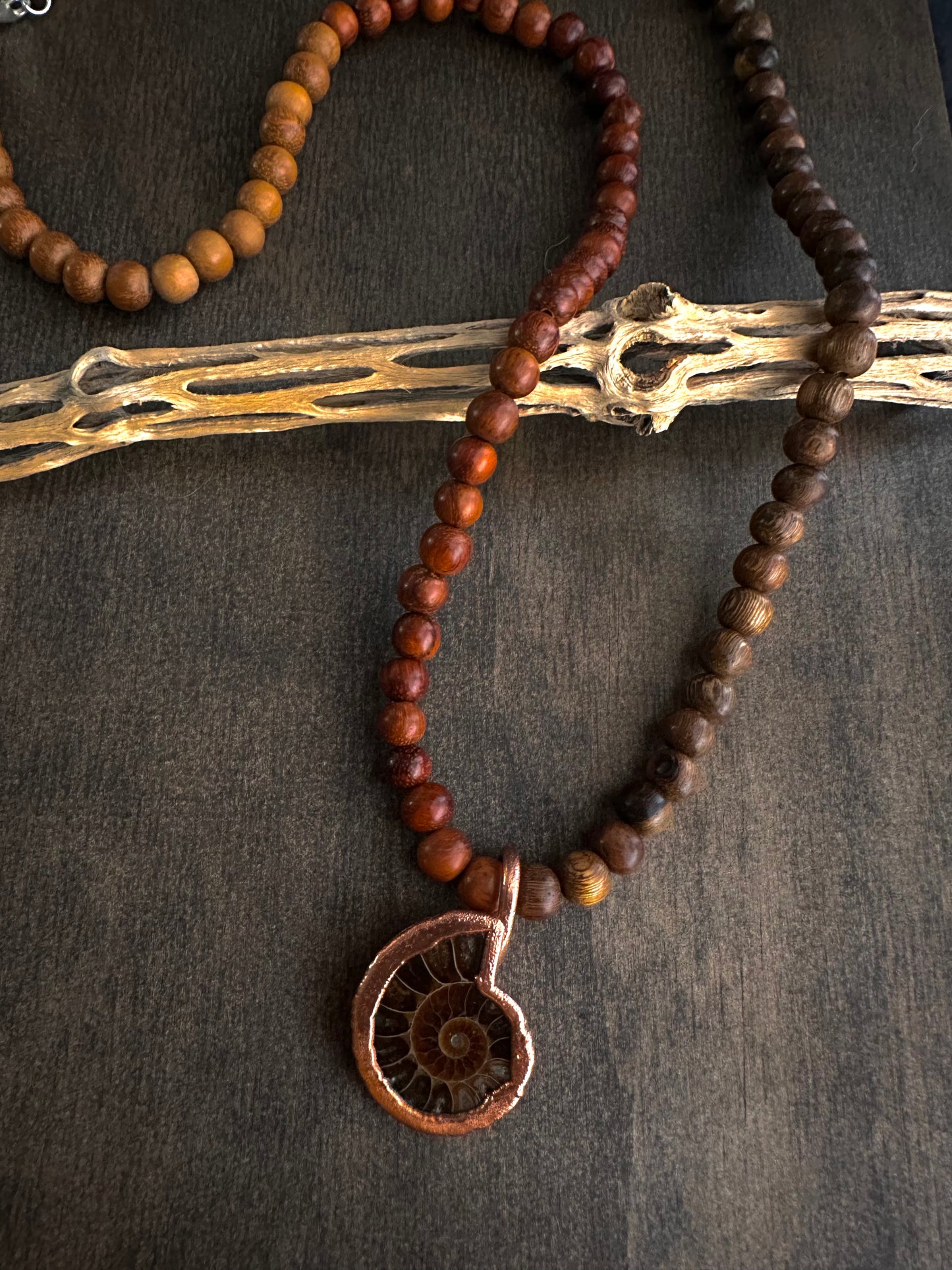 Electroformed Ammonite Necklace