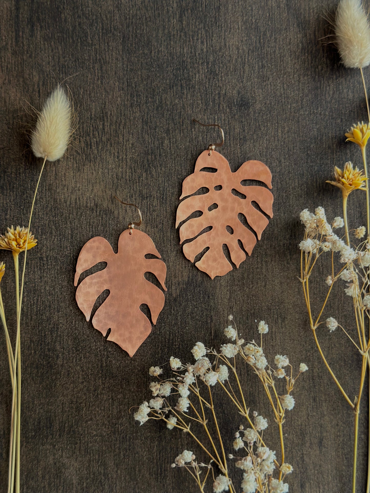 Monstera Earrings