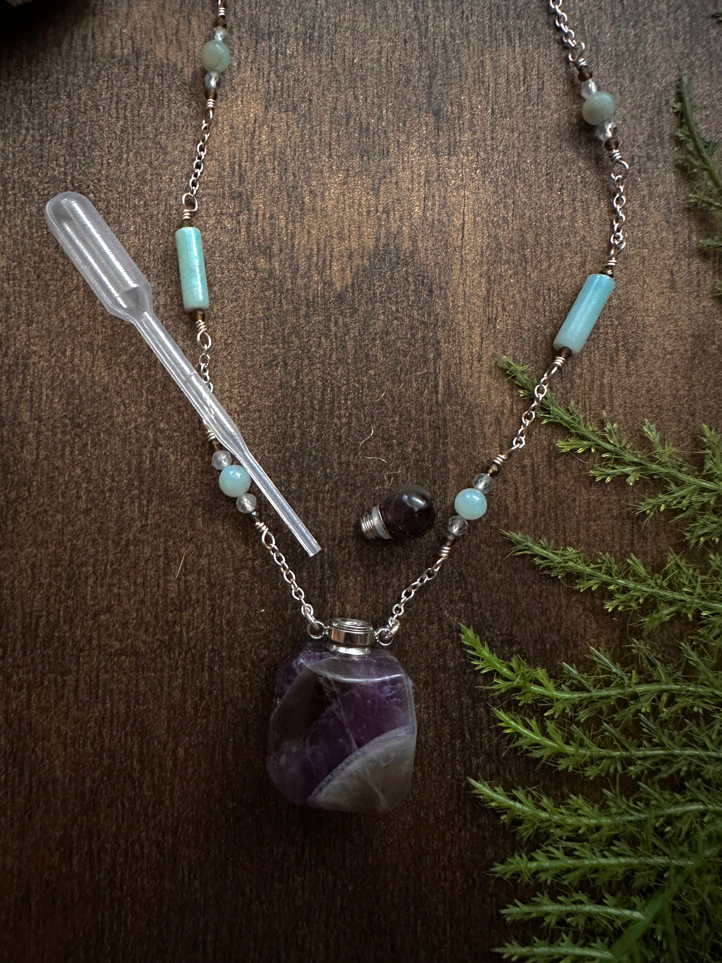 Bottle Necklace - Amethyst