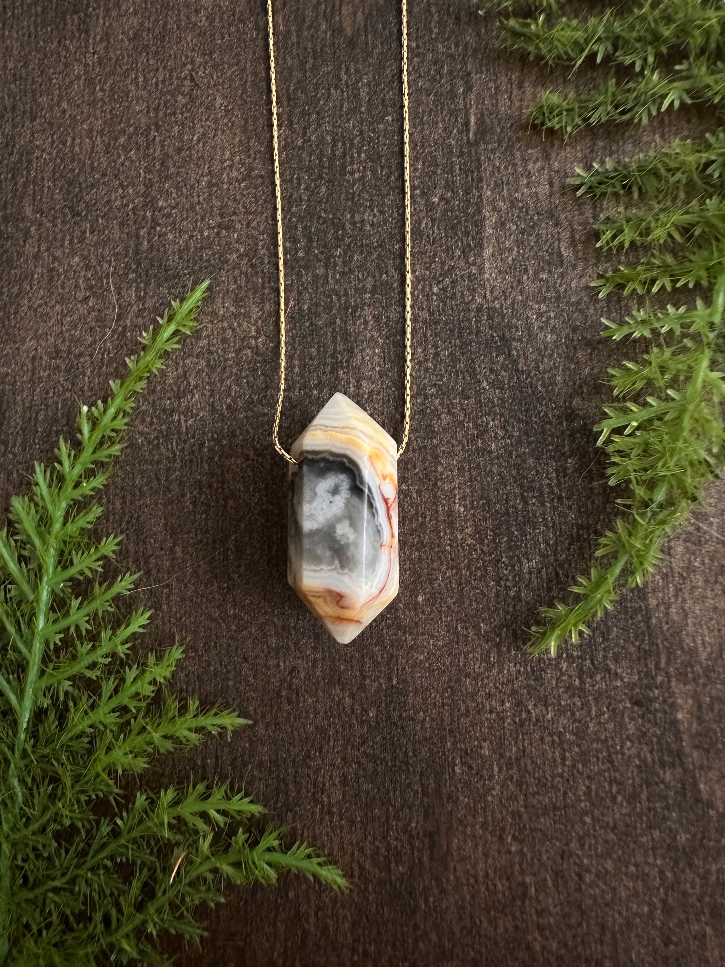 Crazy Lace Agate Necklace