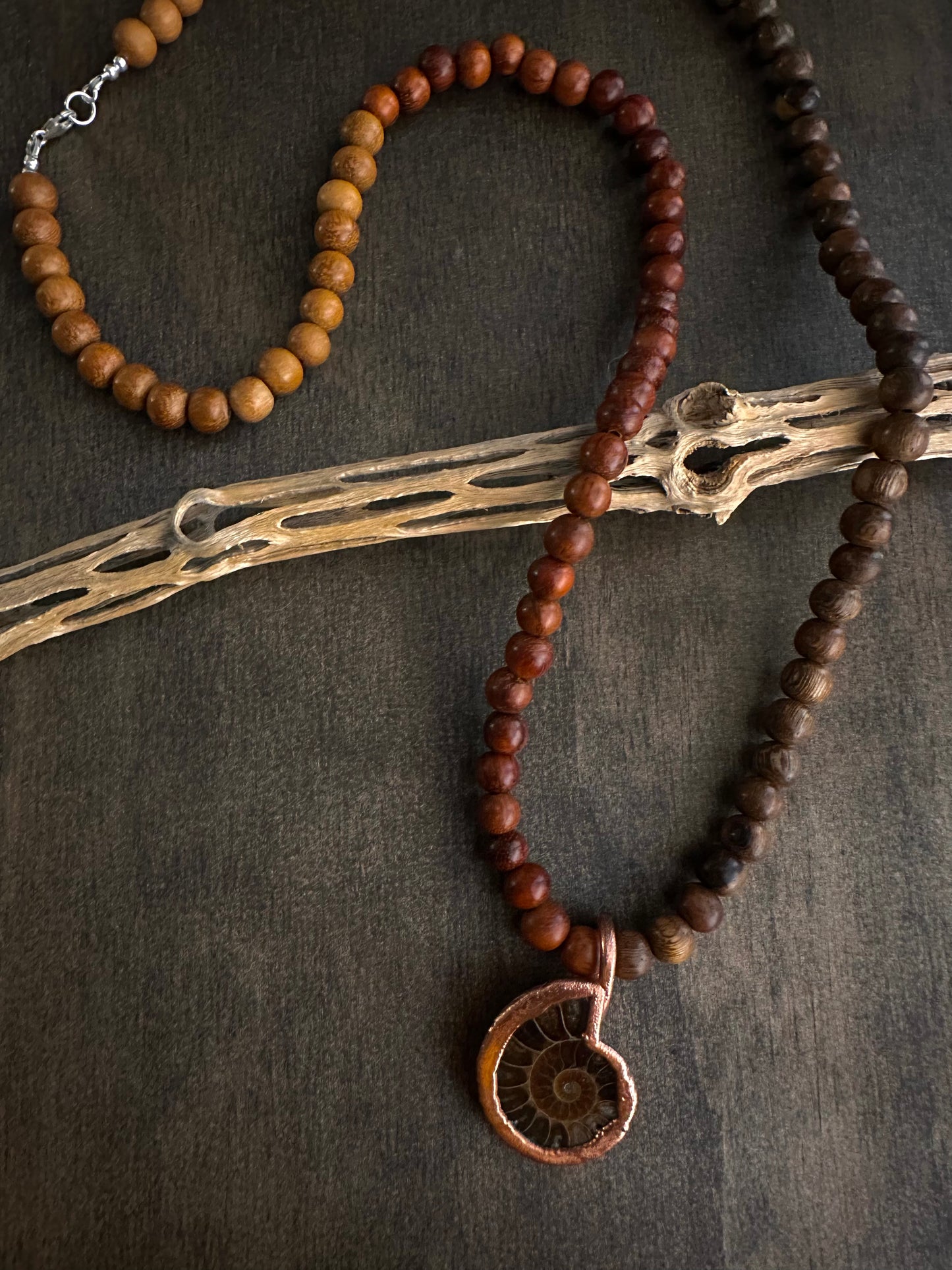 Electroformed Ammonite Necklace