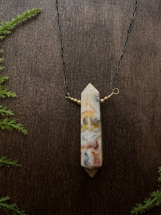 Crazy Lace Agate Necklace