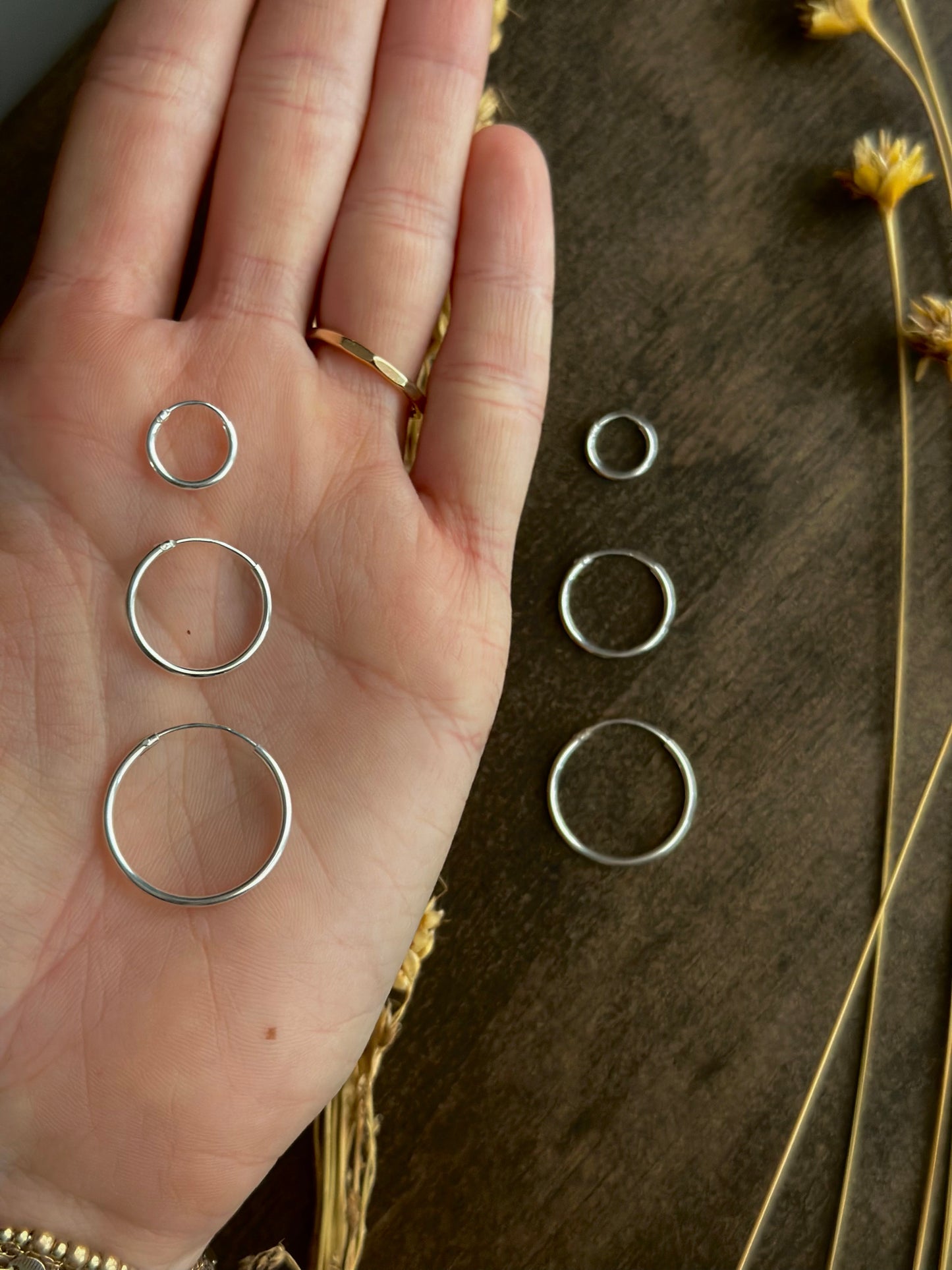 Sterling Silver Endless Hoops