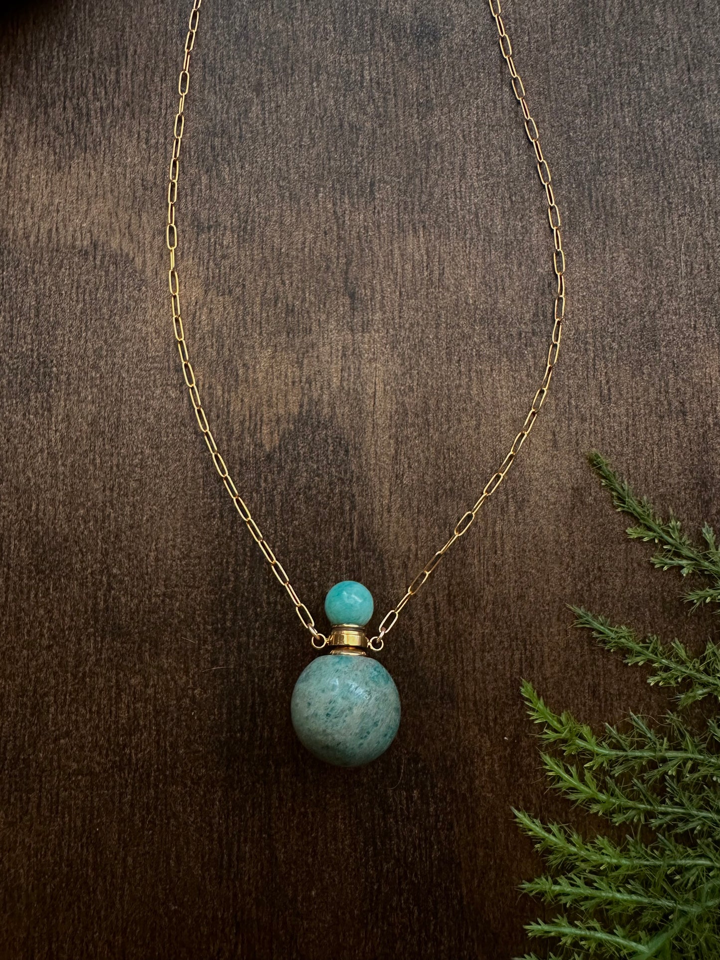 Bottle Necklace - Amazonite