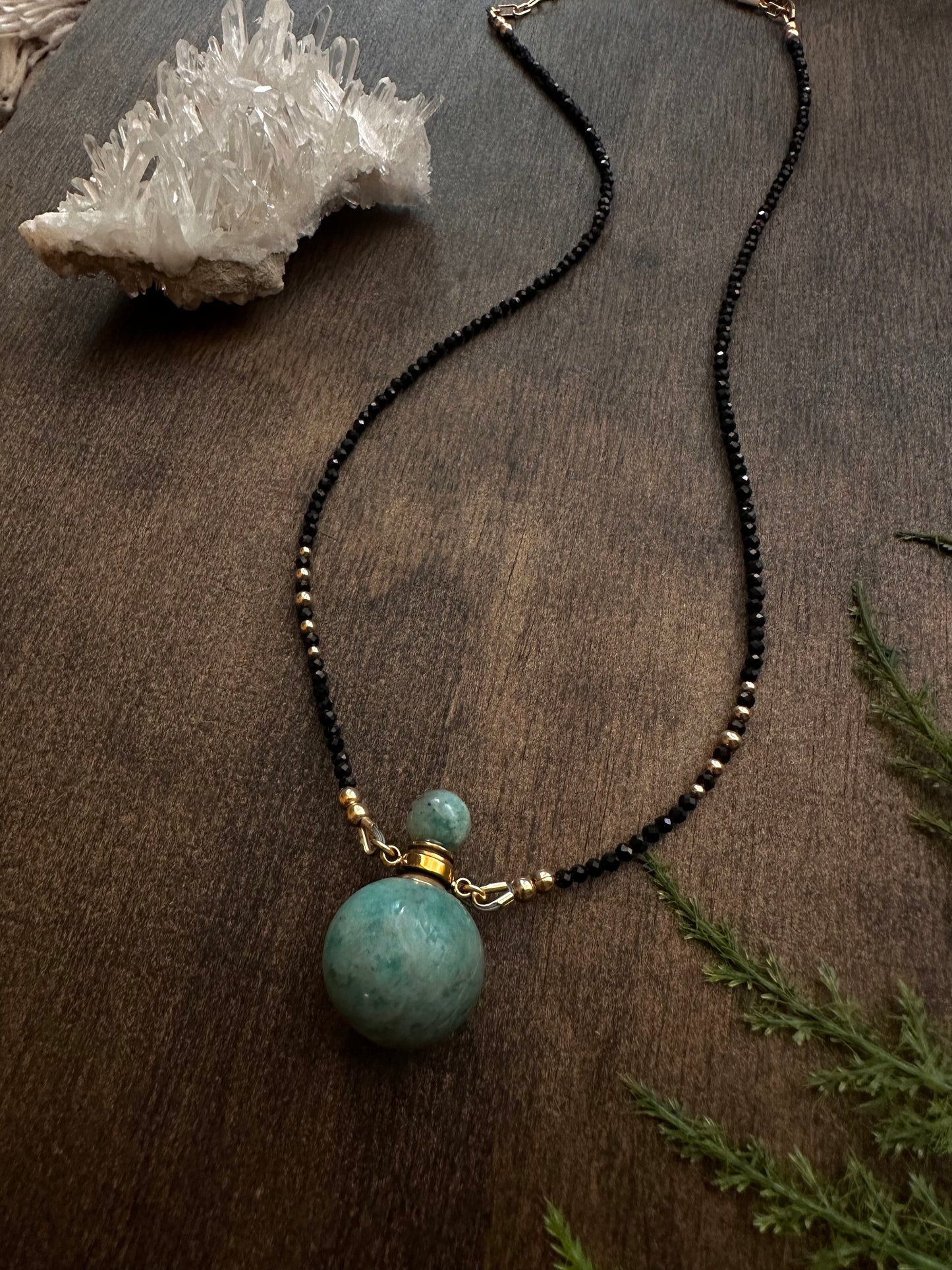 Bottle Necklace - Amazonite