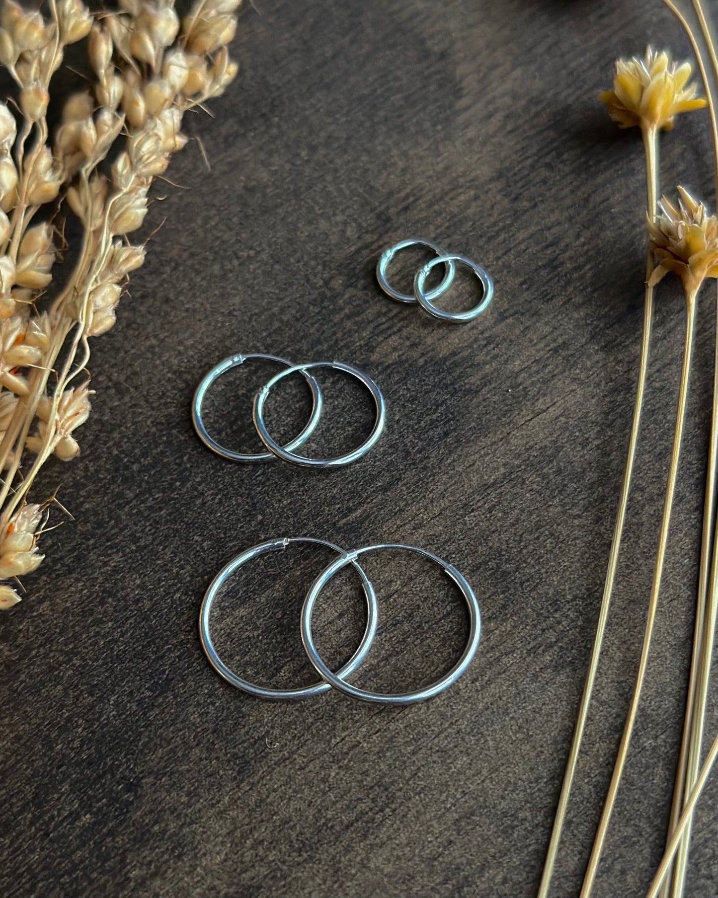 Sterling Silver Endless Hoops