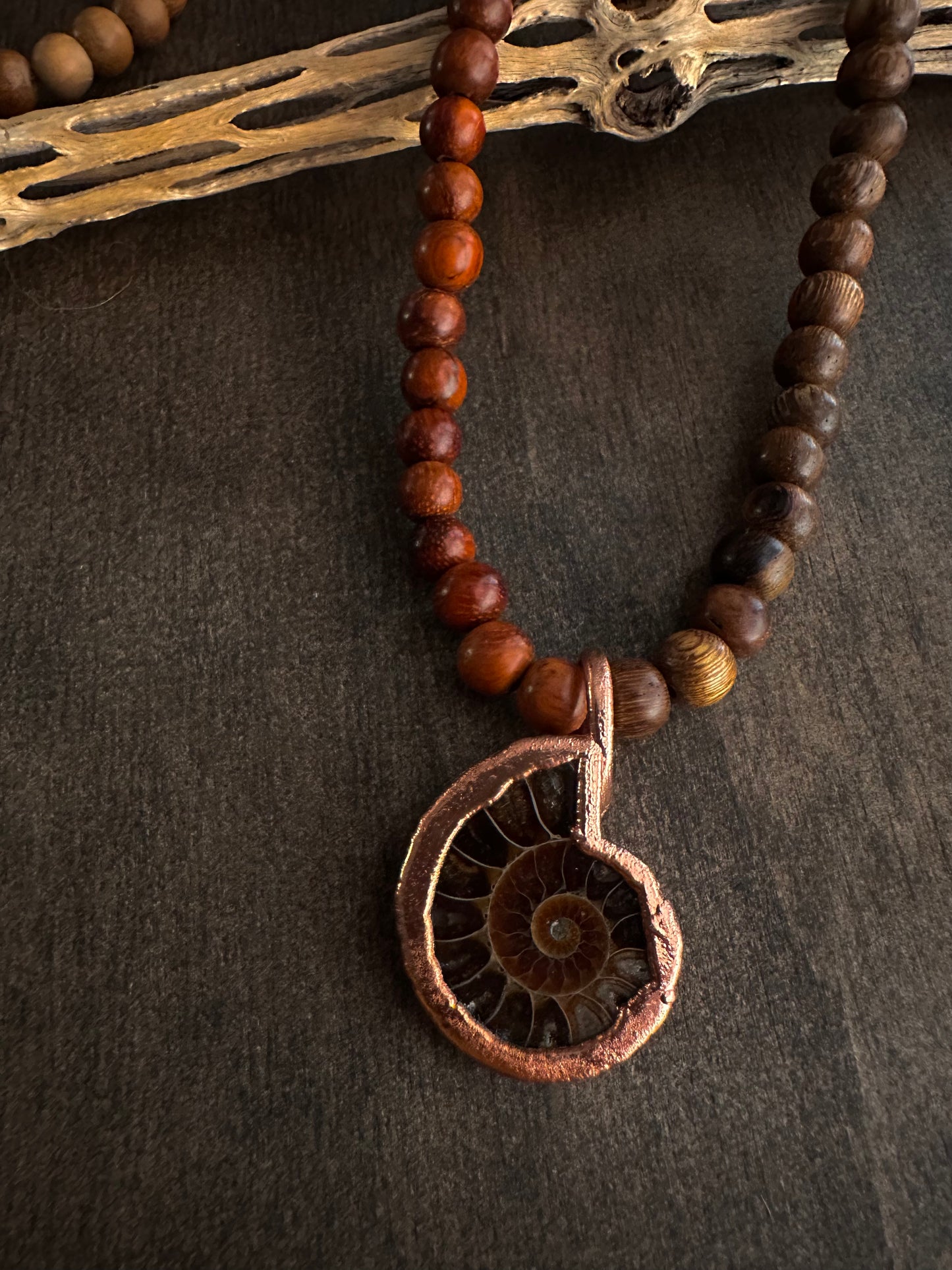 Electroformed Ammonite Necklace