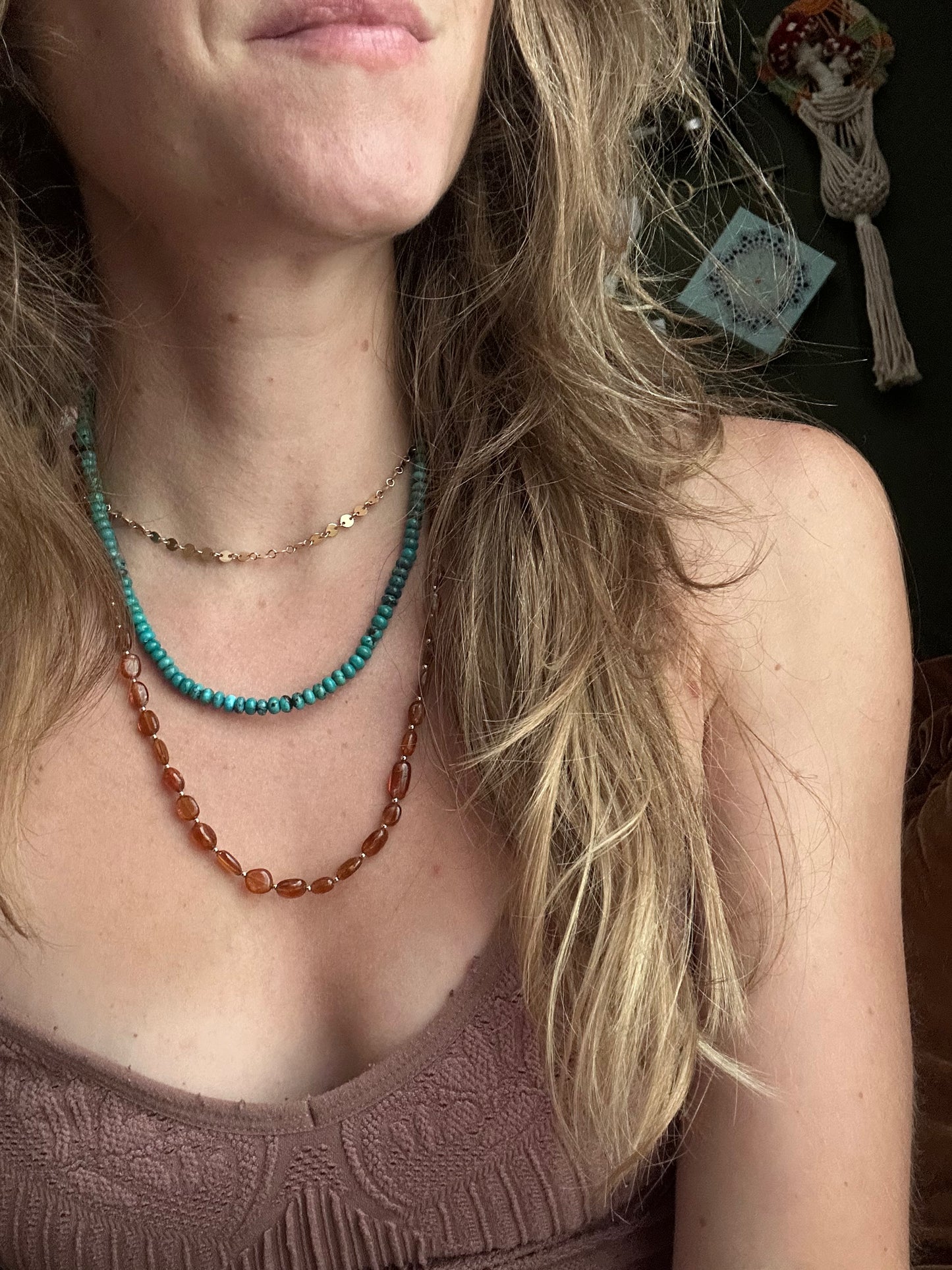 Orange Kyanite Necklace