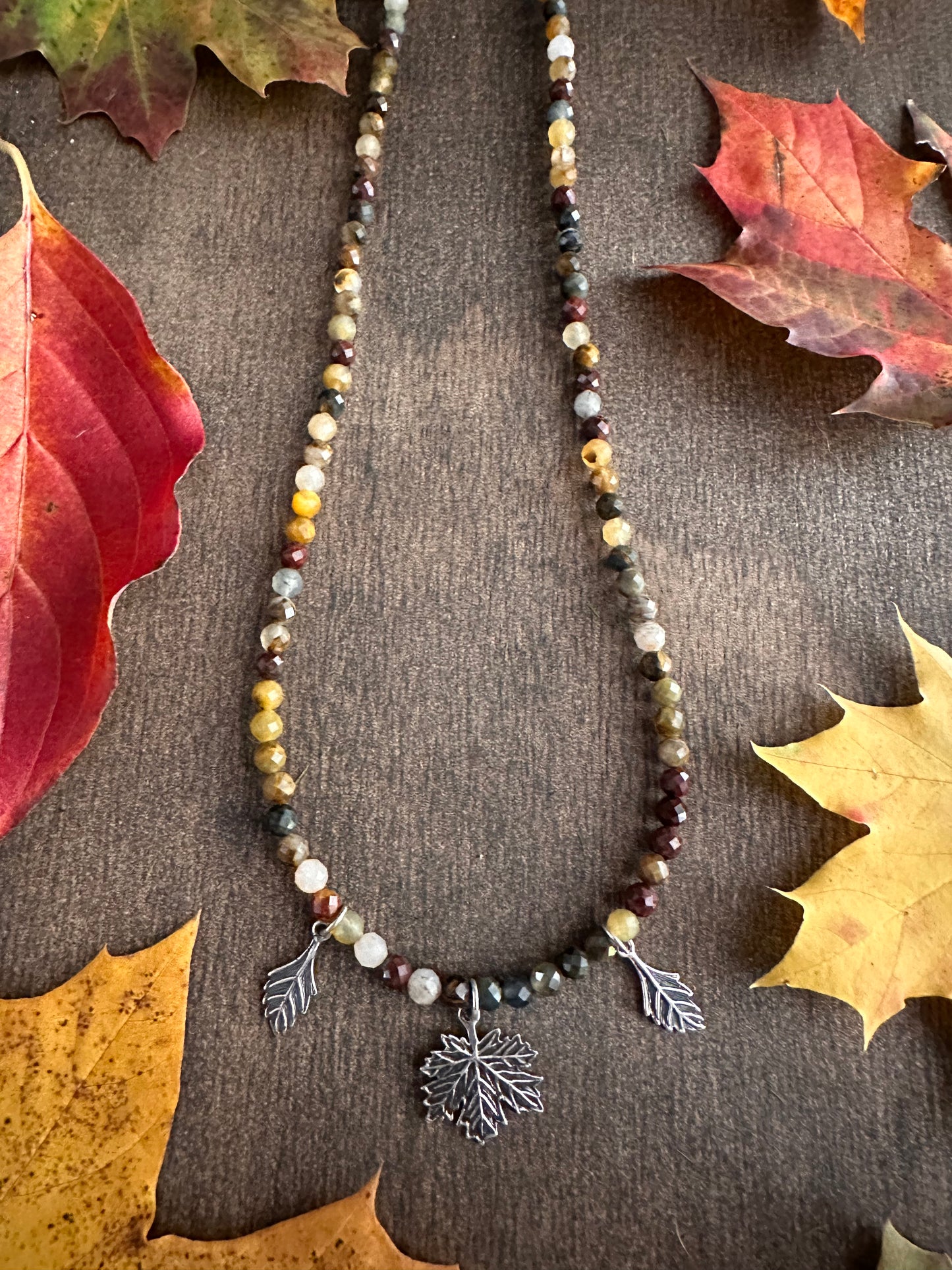 Leafy Pietersite Necklace