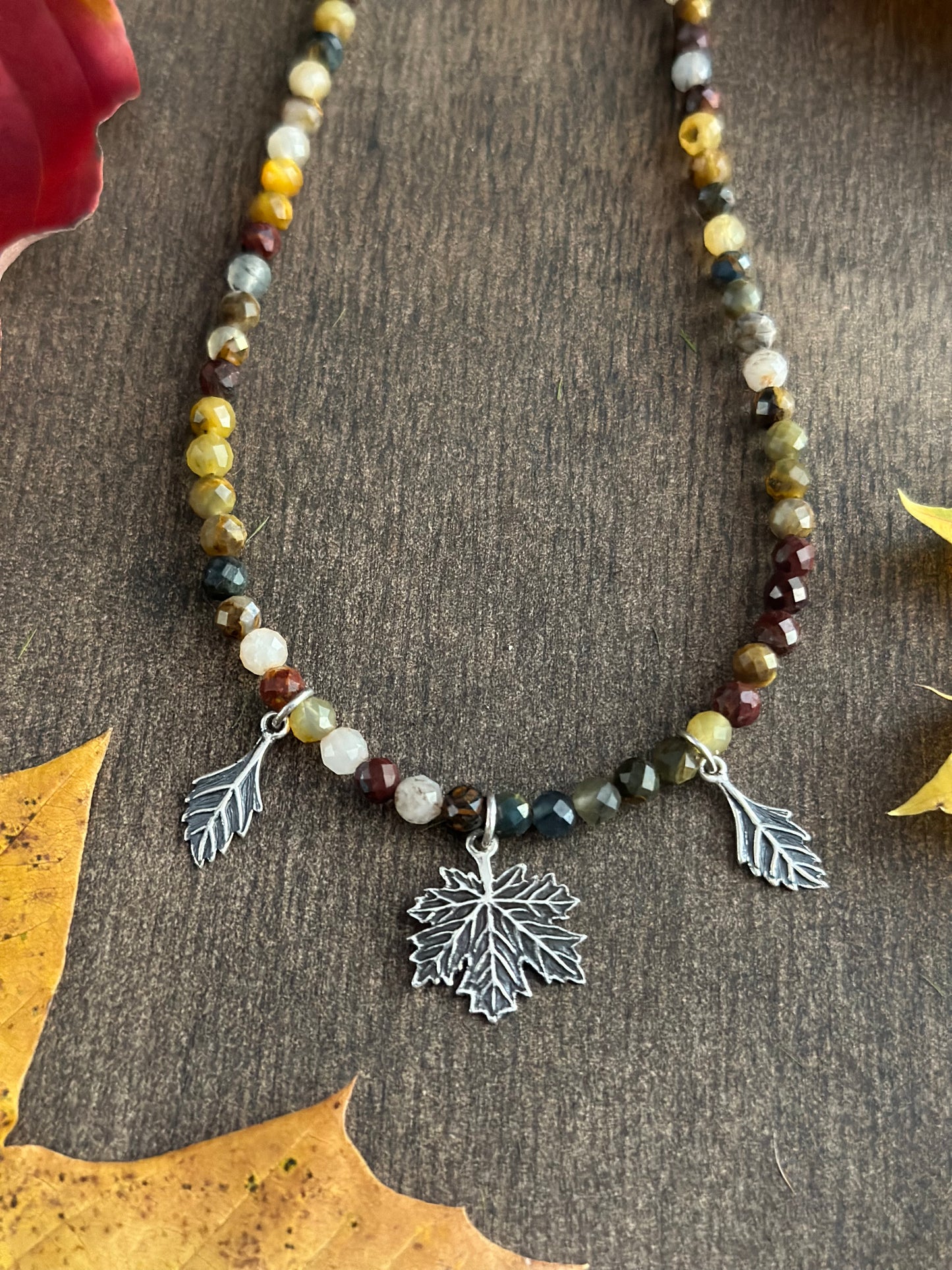 Leafy Pietersite Necklace