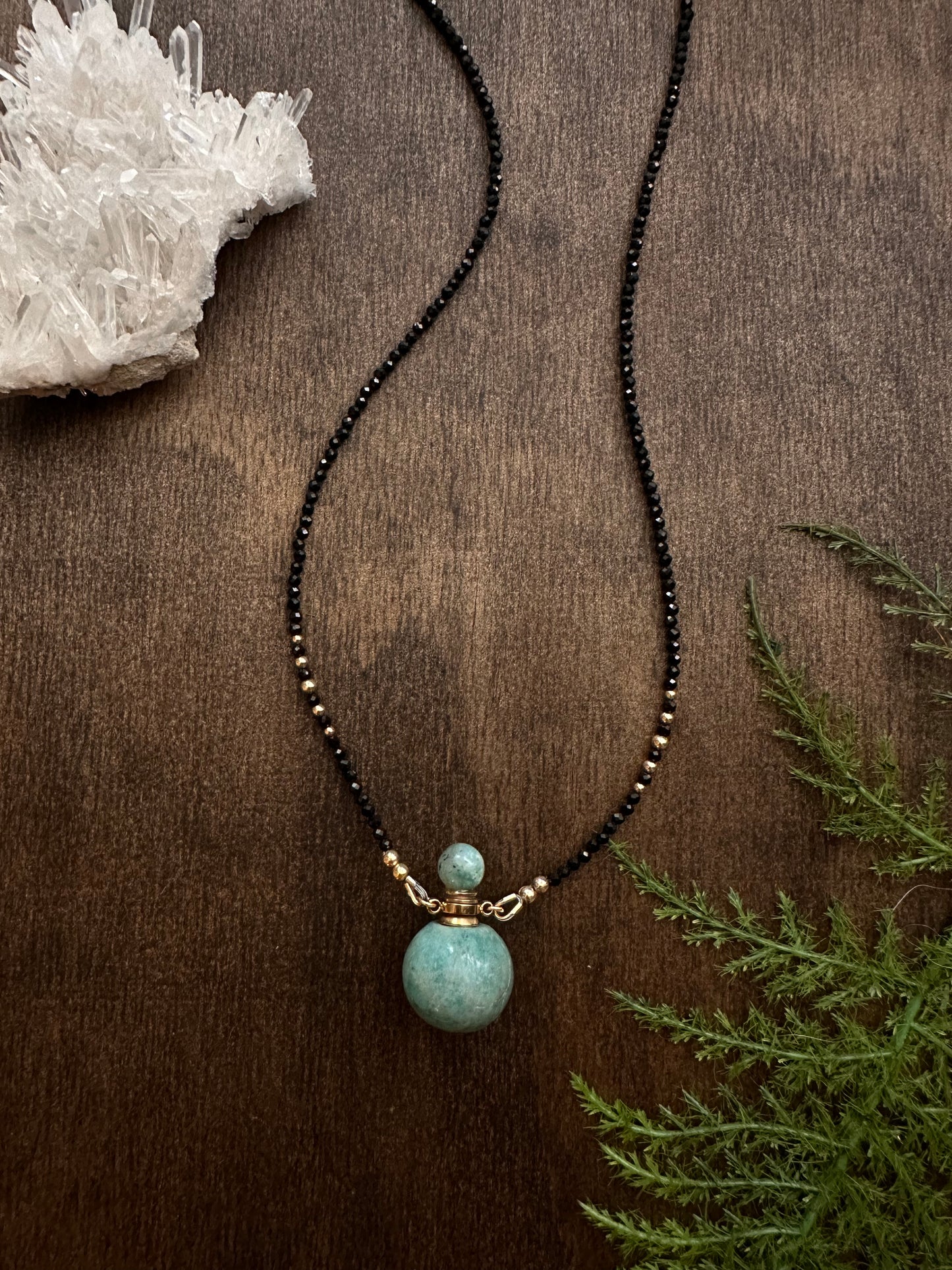 Bottle Necklace - Amazonite