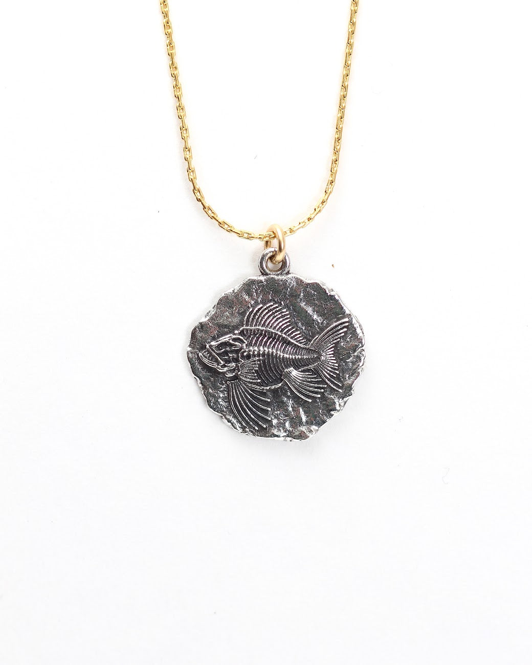 Angler Fish Fossil Necklace