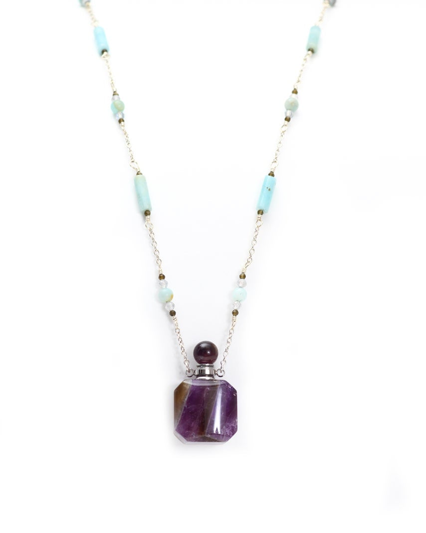 Bottle Necklace - Amethyst