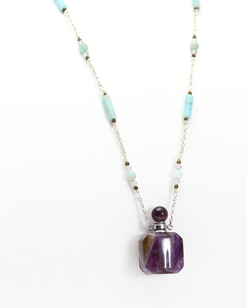 Bottle Necklace - Amethyst