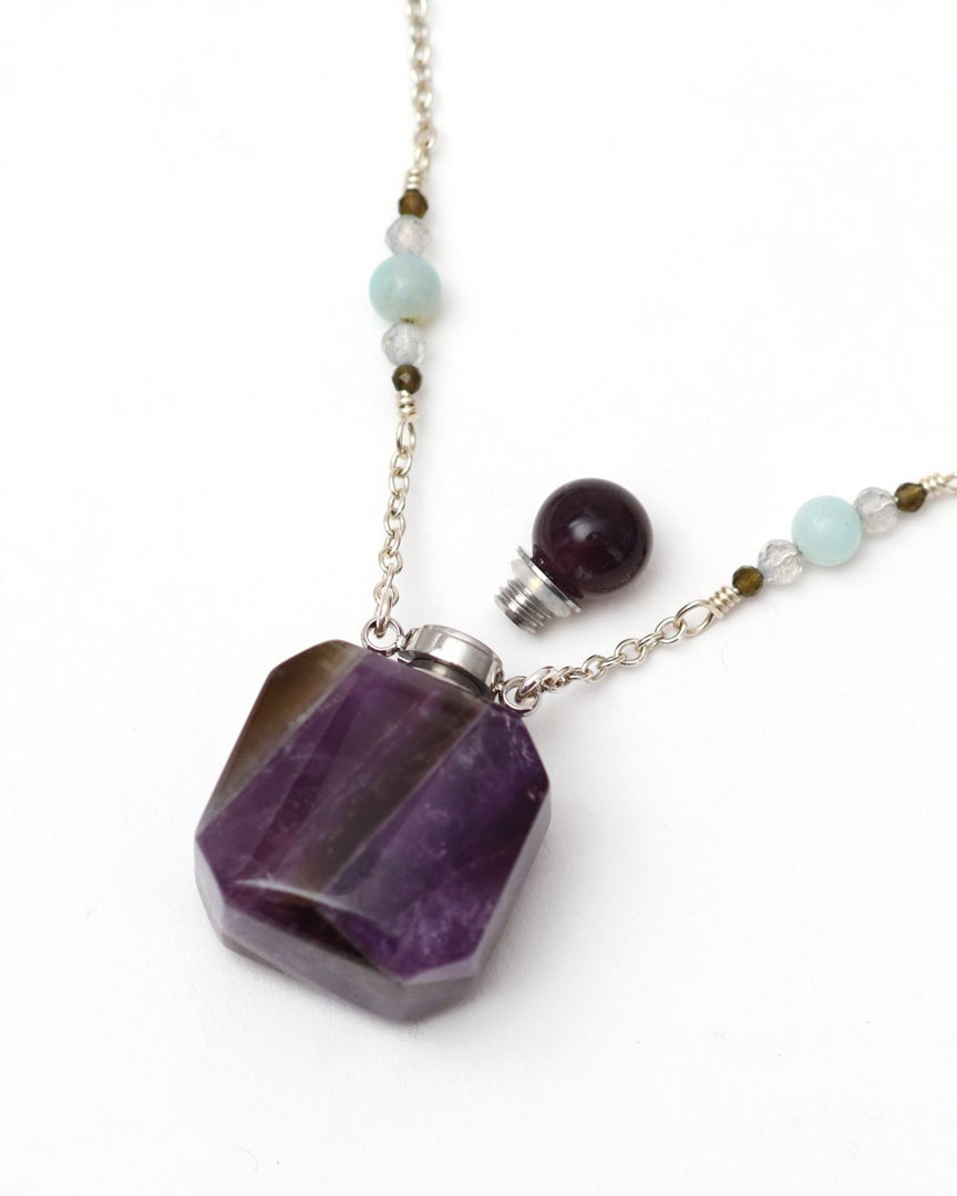 Bottle Necklace - Amethyst