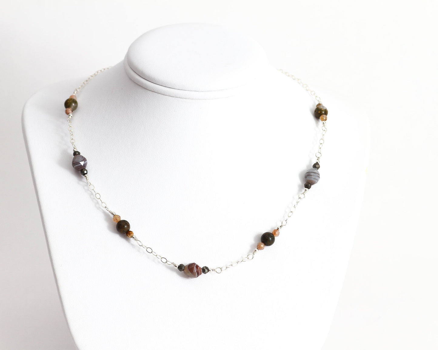 Laguna Lace Agate Necklace