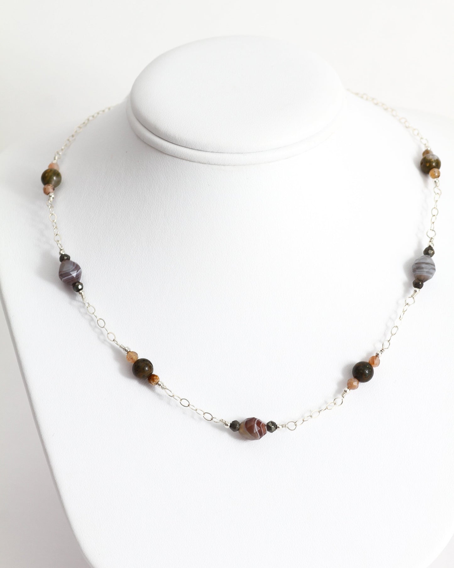 Laguna Lace Agate Necklace