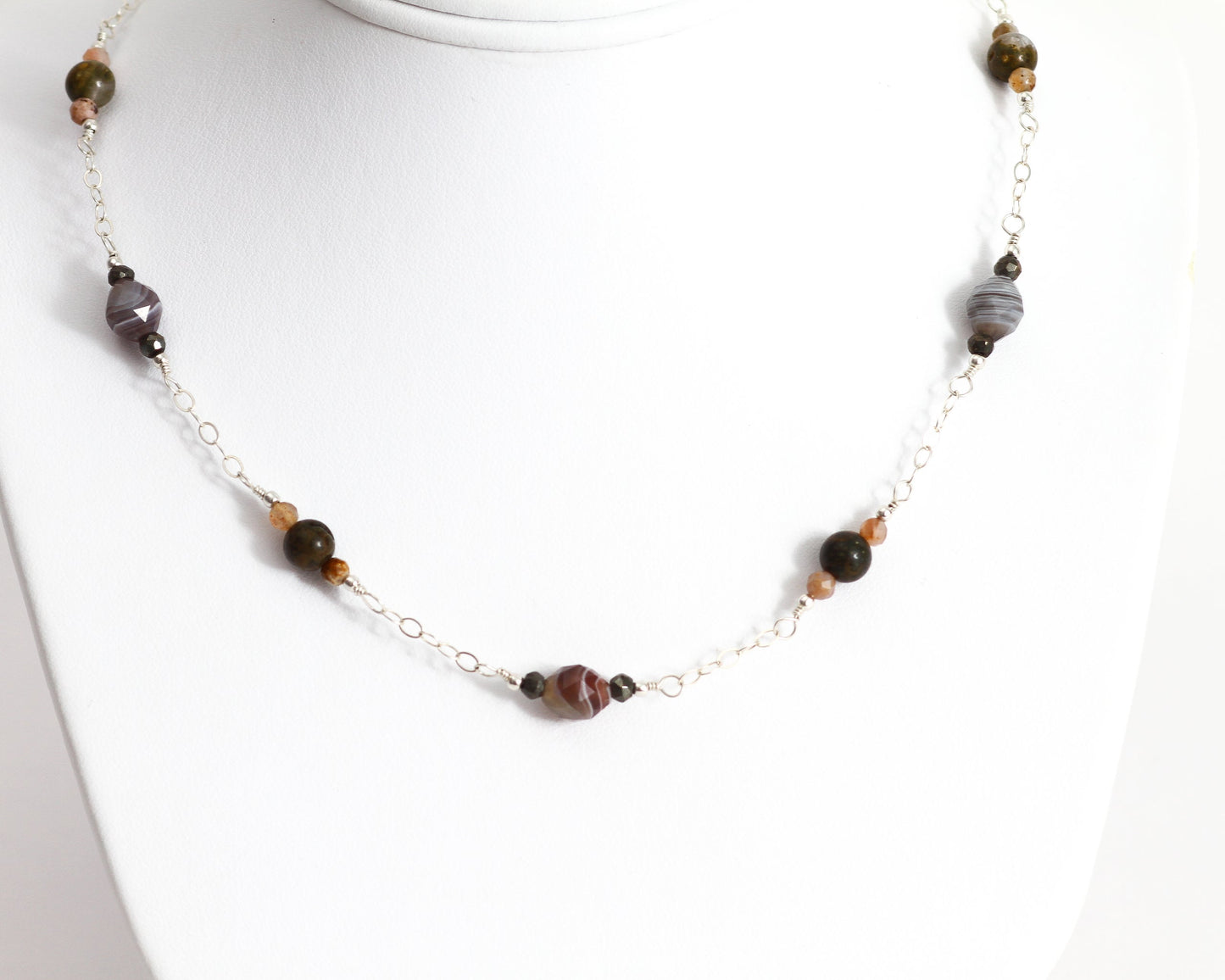 Laguna Lace Agate Necklace