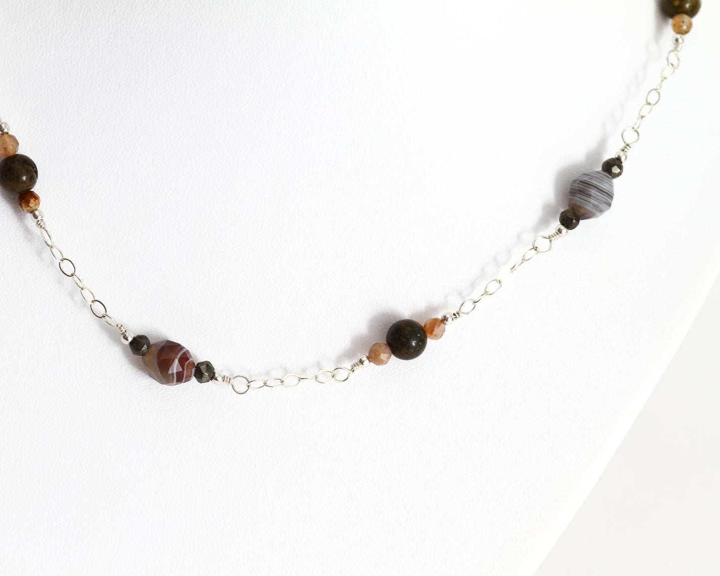 Laguna Lace Agate Necklace