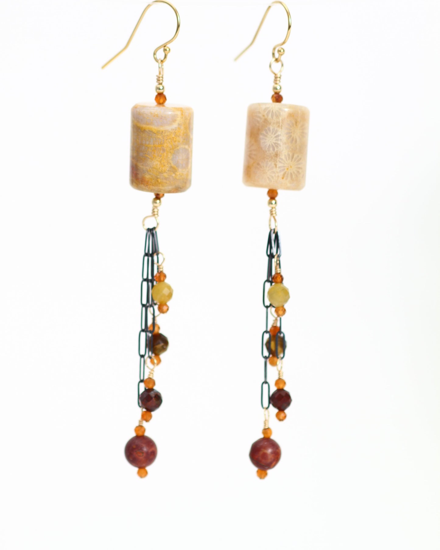 Fossil Coral Earrings