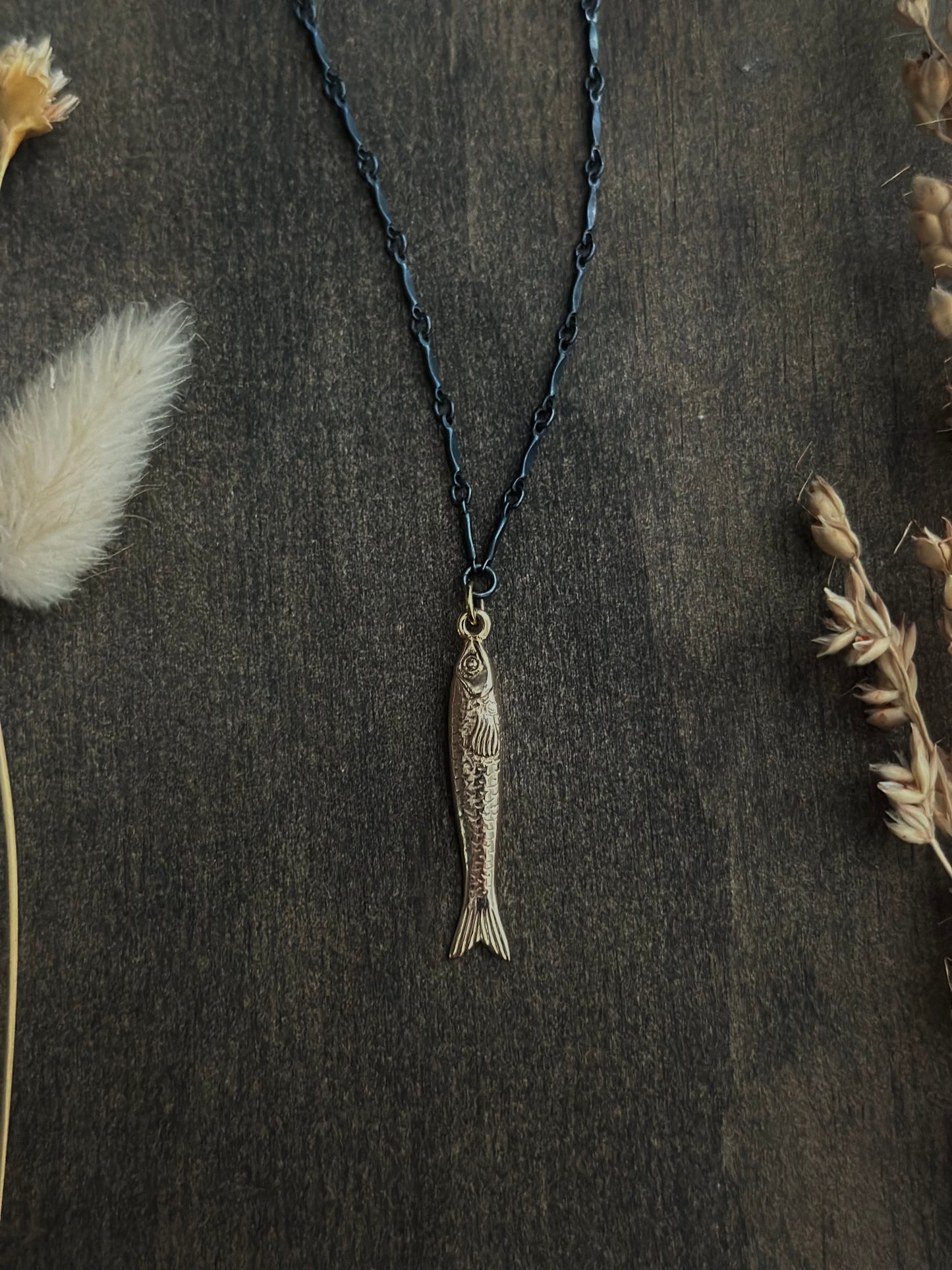 Sardine Charm Necklace