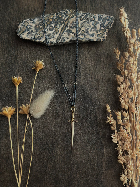 Dagger Charm Necklace