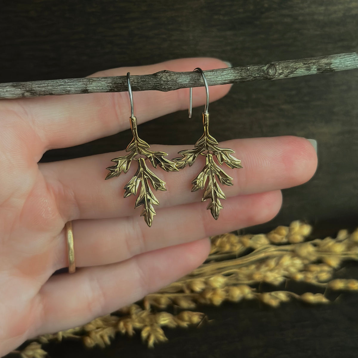 Mugwort Hook Earrings