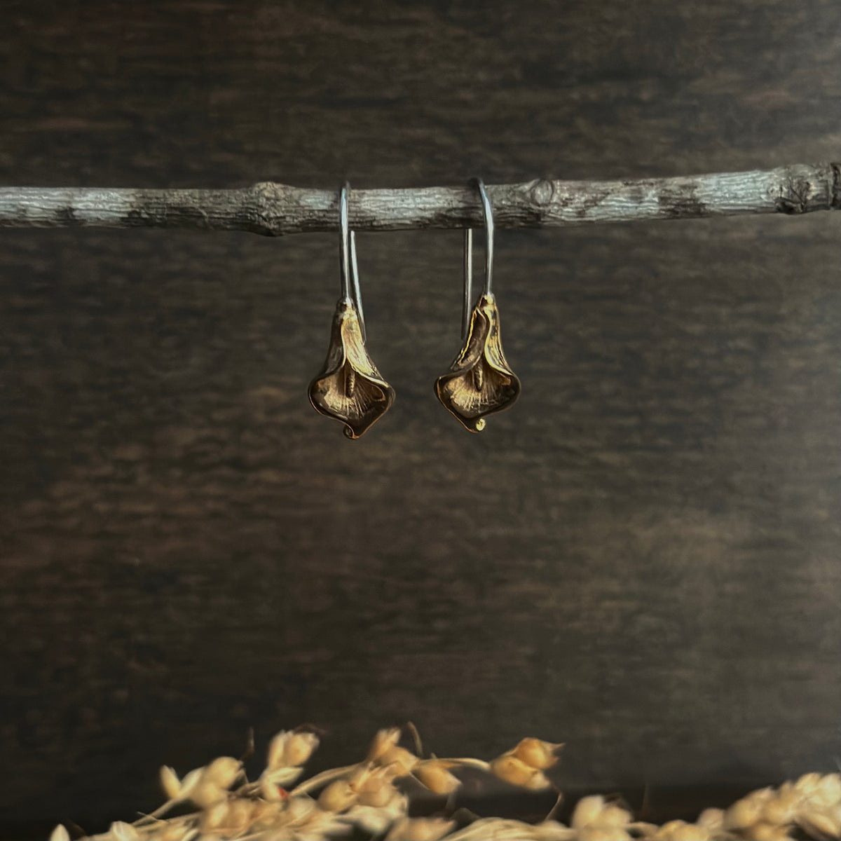 Calla Lily Hook Earrings