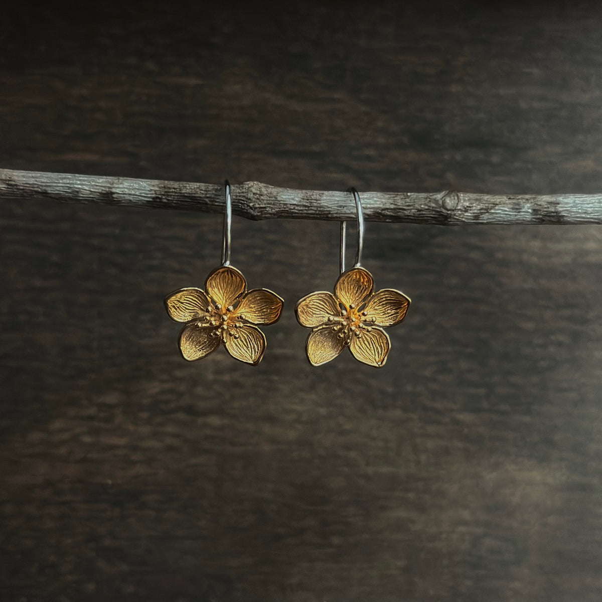 Cherry Blossom Hook Earrings