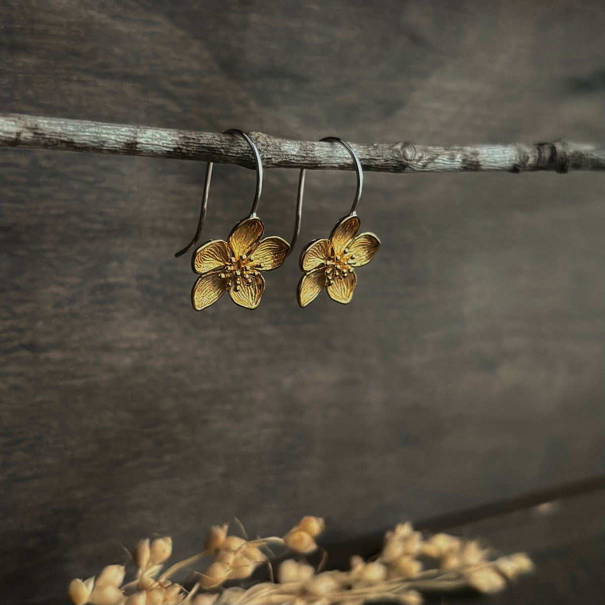 Cherry Blossom Hook Earrings