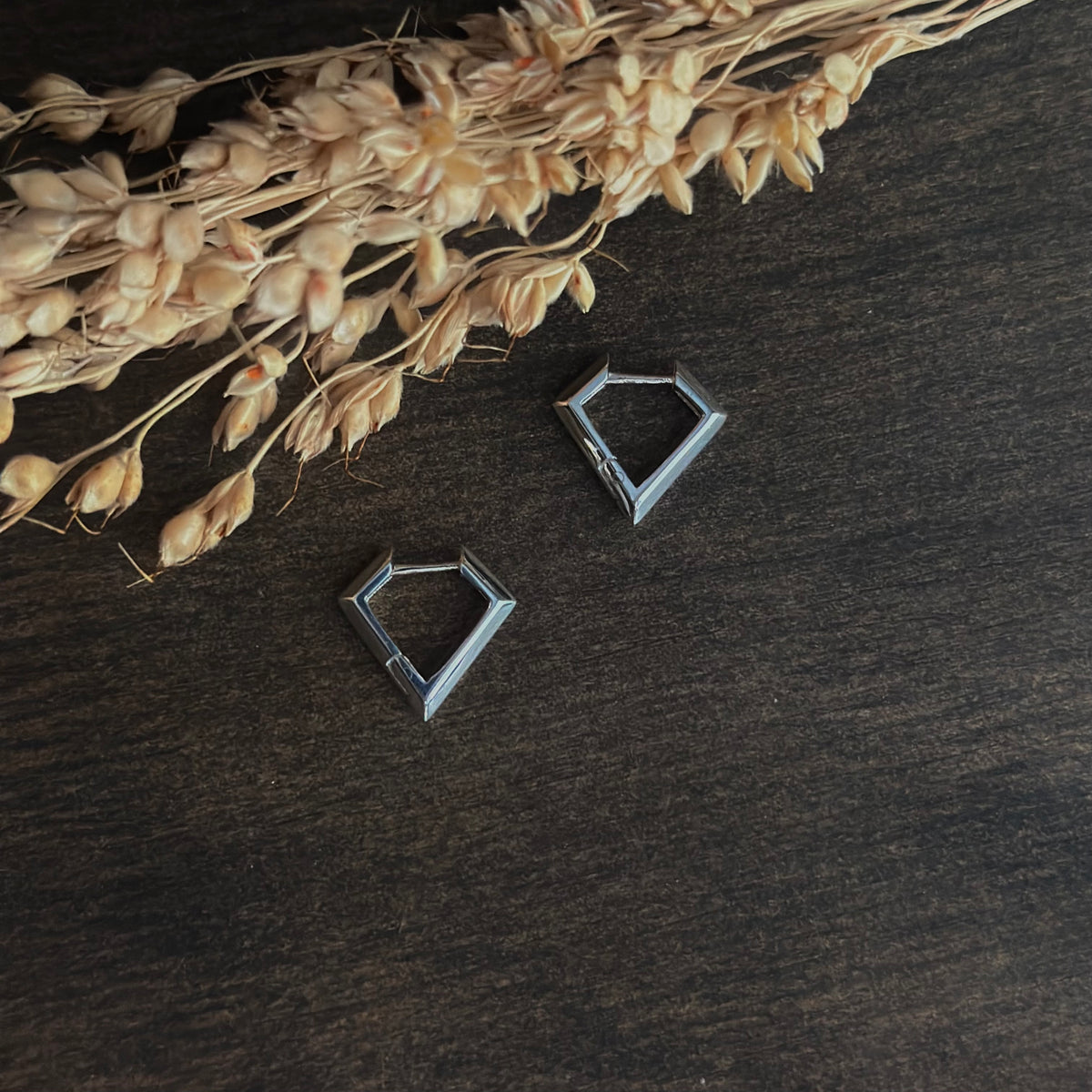 Diamond Huggie Hoop